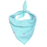 Gingham Flamingos Dog Bandana