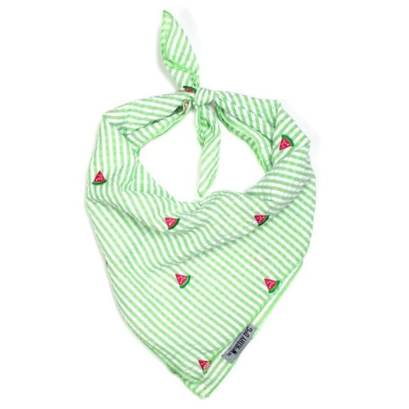Green-Stripe-Watermelon-Dog-Bandana